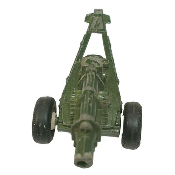 Vintage Tootsietoy Army Howitzer Canon Gun Trailor Made In USA Original #1 1960 - Picture 5 of 7